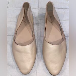Aldo cream slip on flats